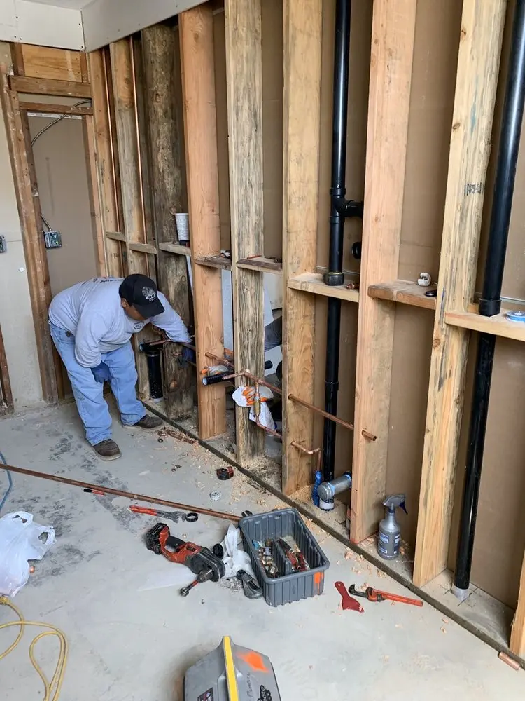 Commercial rough-in plumbing for Trenchless Sewer Repair in Frederick